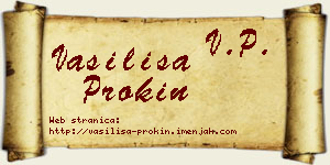 Vasilisa Prokin vizit kartica